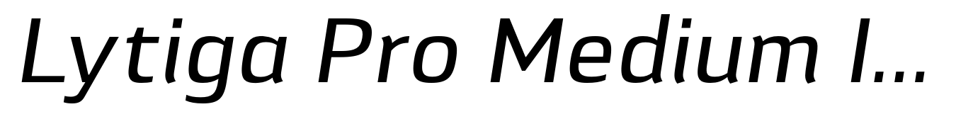 Lytiga Pro Medium Italic